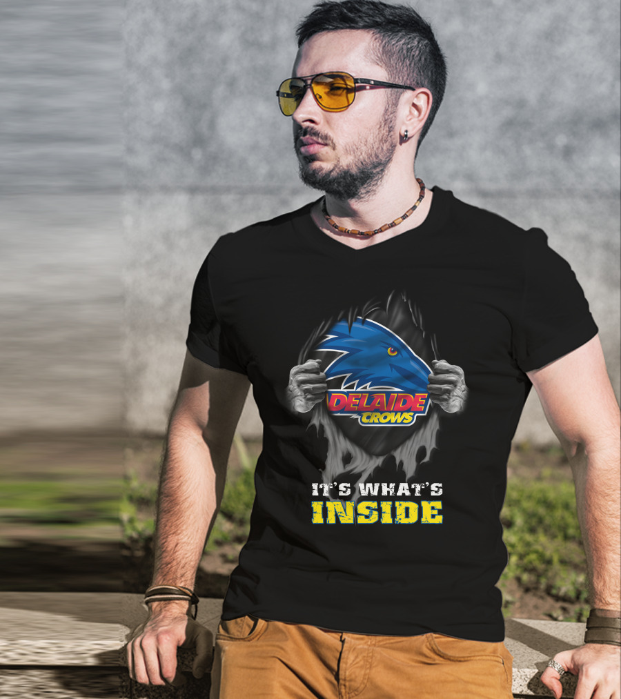 It's What's Inside Adelaide Crows Logo Burst T-Shirt