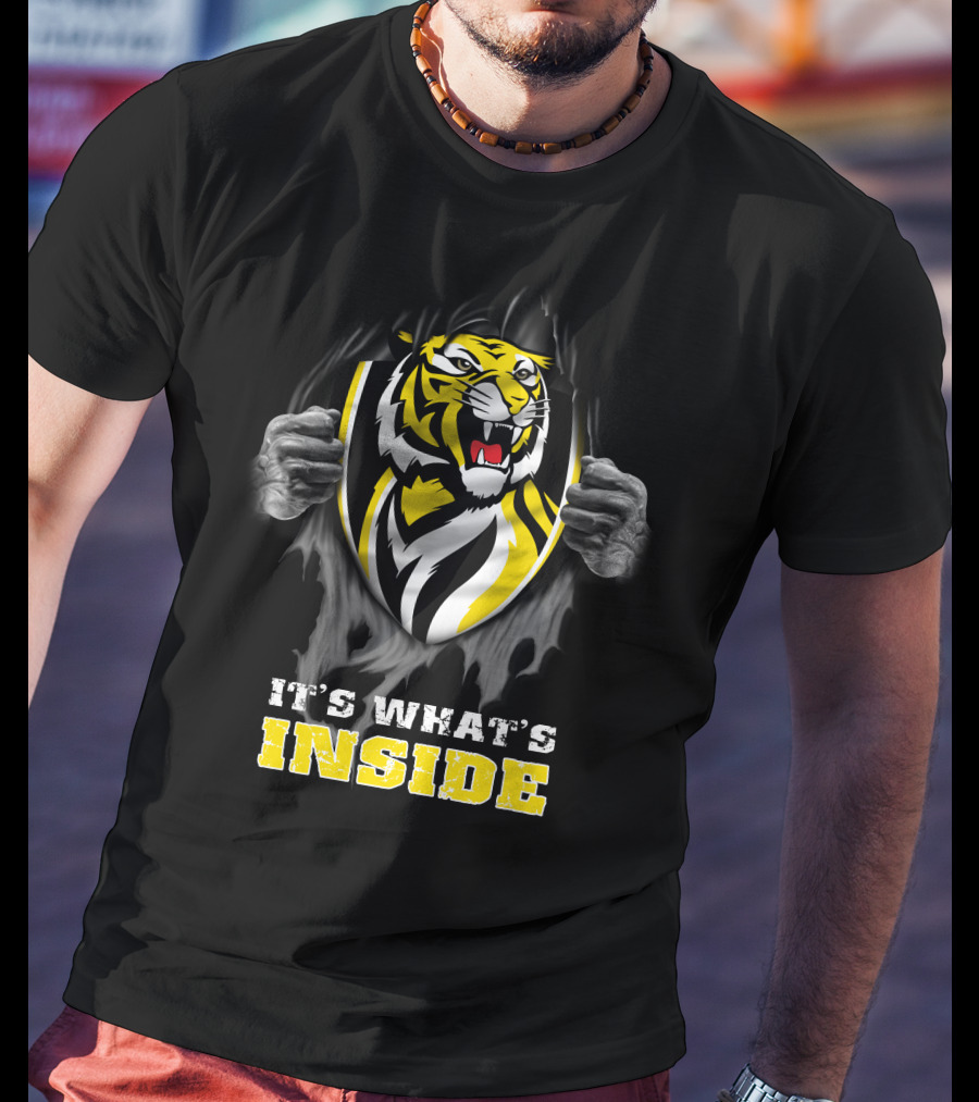 It's What's Inside Richmond Tigers Logo Peeling Effect T-Shirt
