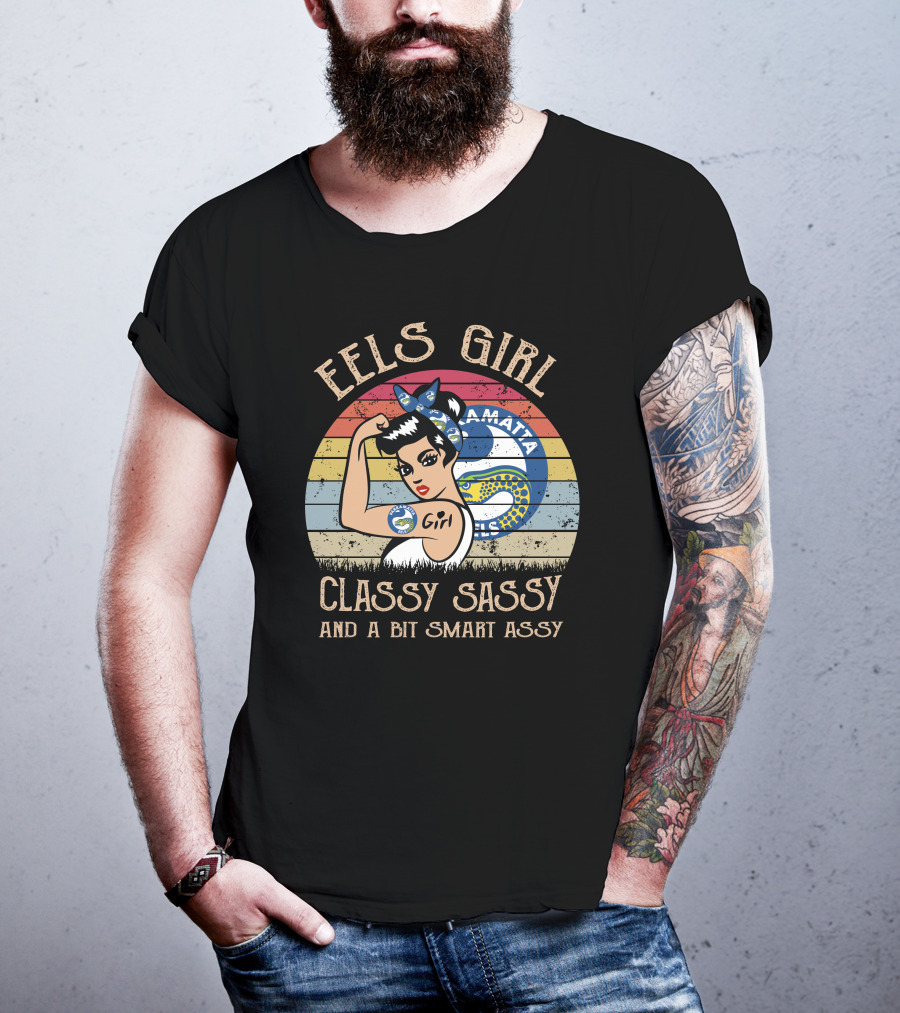 Parramatta Eels Girl Classy Sassy And A Bit Smart Assy T-Shirt