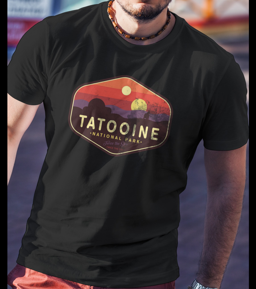 Tatooine National Park Twice The Sun Vintage Star Wars Sunset T-Shirt