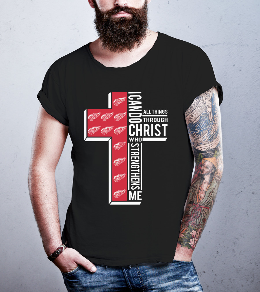 I Can Do All Things Through Christ Red Wings T-Shirt