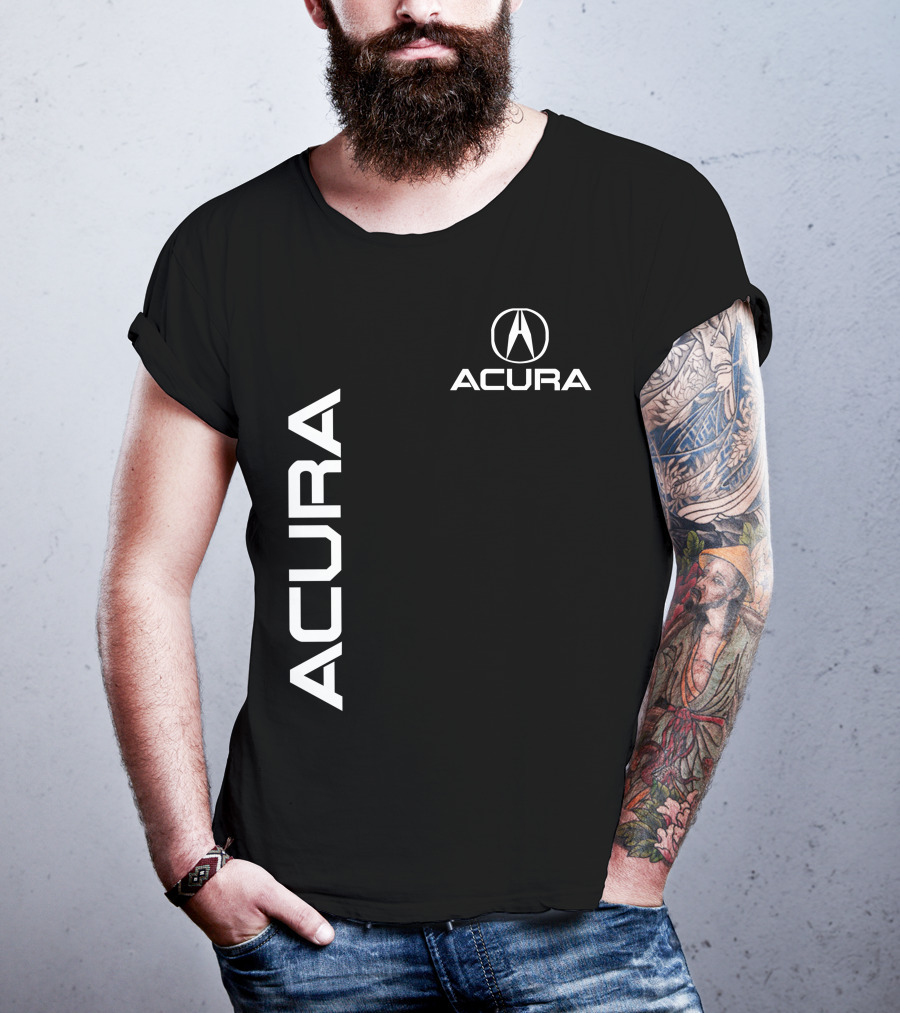 ACURA Acura Emblem Vertical And Horizontal Branding T-Shirt