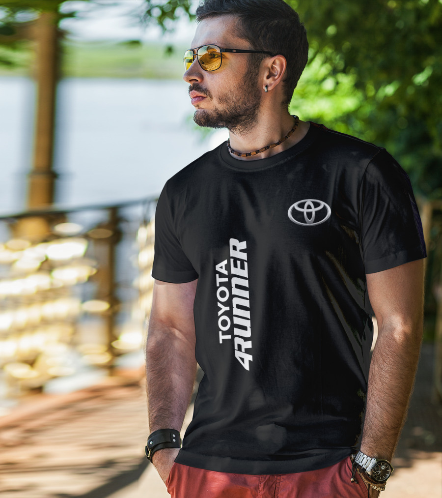 TOYOTA 4RUNNER Vertical Text With Toyota T-Shirt