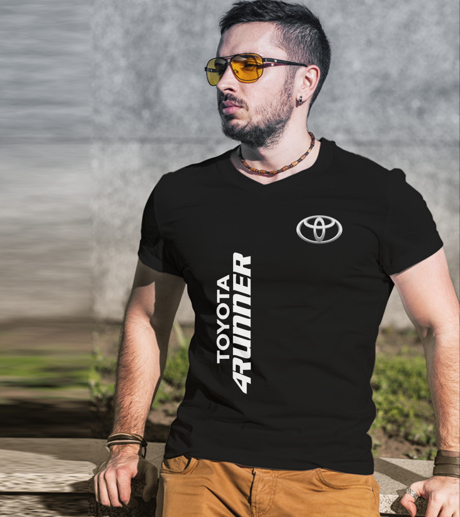 TOYOTA 4RUNNER Vertical Text With Toyota T-Shirt