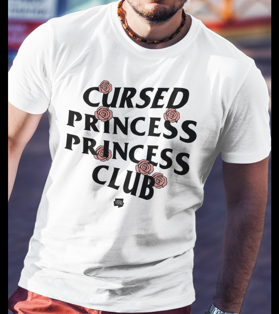 Cursed Princess Club Webtoon Merchandise Roses T-Shirt