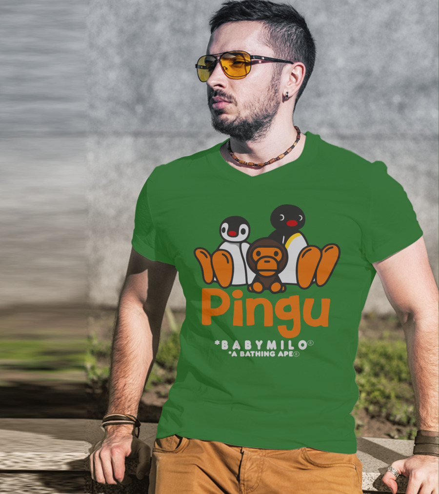 Pingu Baby Milo A Bathing Ape Collaboration T-Shirt