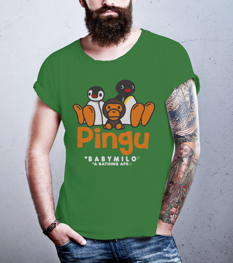 Pingu Baby Milo A Bathing Ape Collaboration T-Shirt