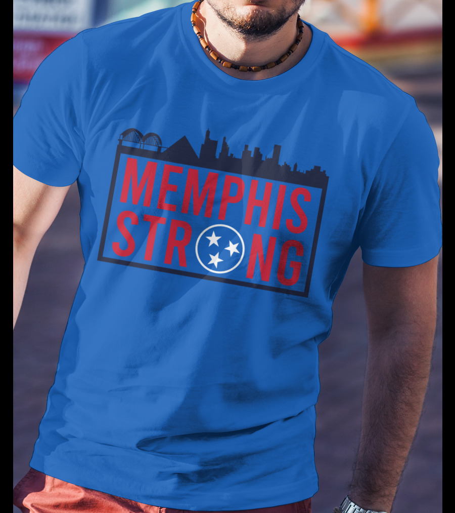MEMPHIS STRONG Tennessee Skyline Three Stars T-Shirt
