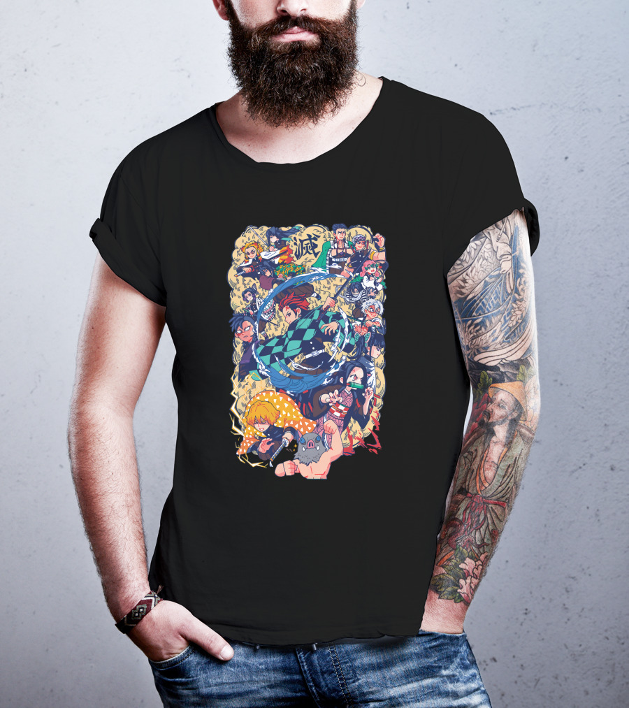 Cute Slayers Demon Hashira Power Battle T-Shirt