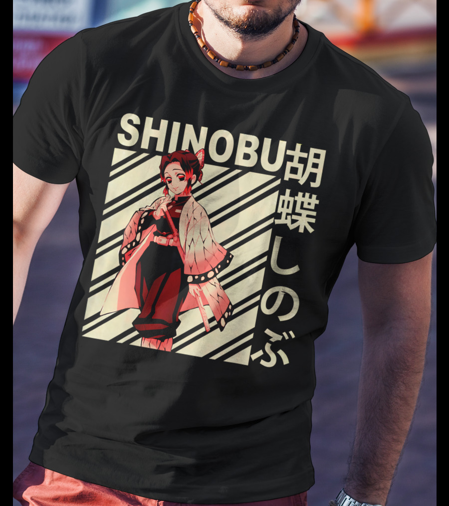 SHINOBU Kimetsu No Yaiba Demon Slayer Character T-Shirt