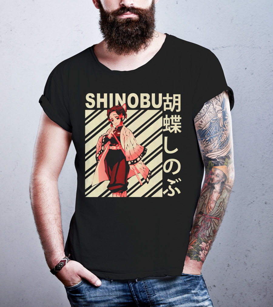 SHINOBU Kimetsu No Yaiba Demon Slayer Character T-Shirt