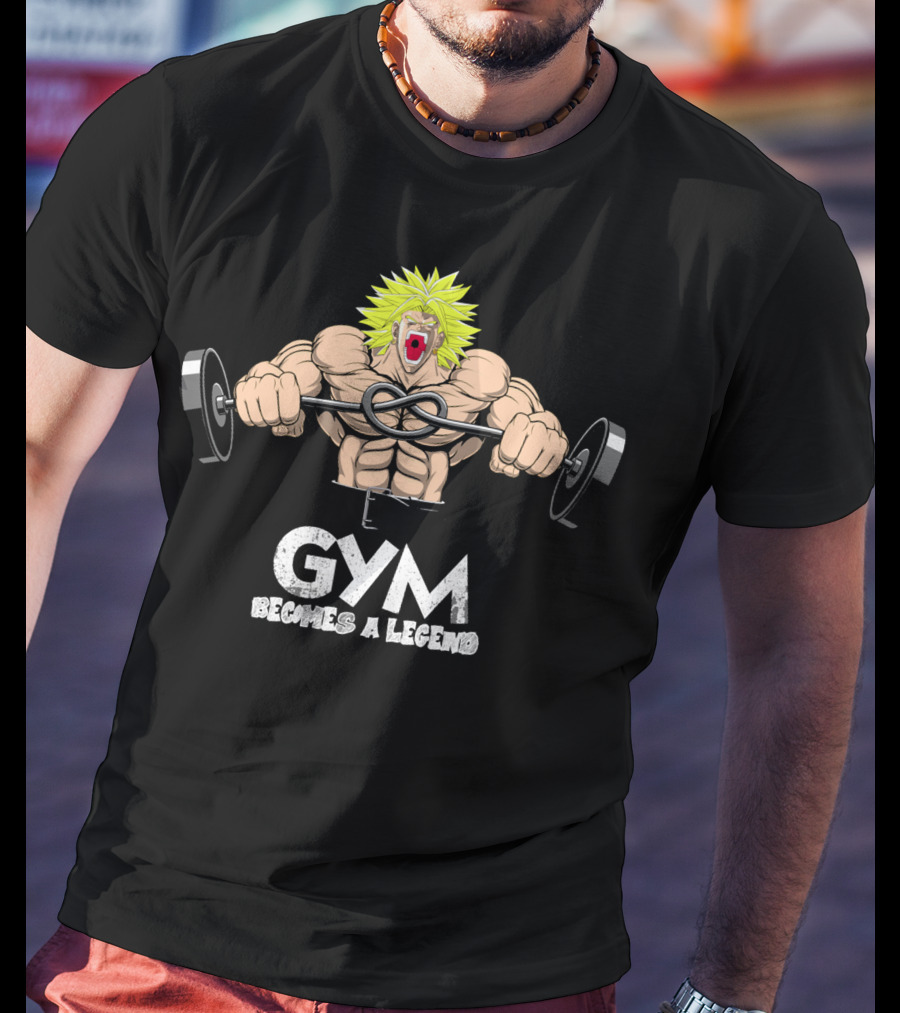 Gym Becomes A Legend Super Saiyan Lift T-Shirt