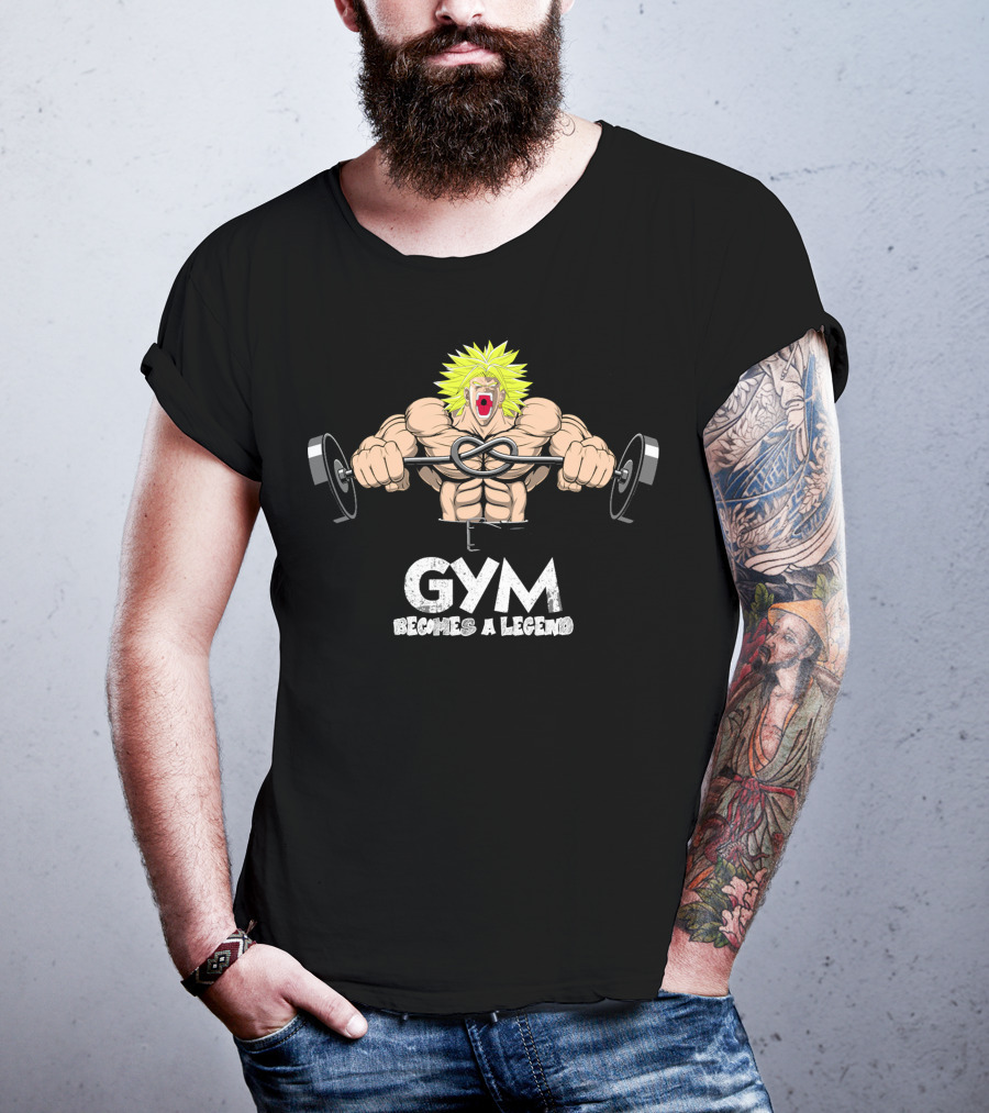 Gym Becomes A Legend Super Saiyan Lift T-Shirt