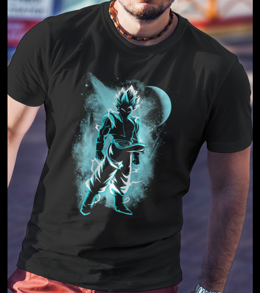 Fusion Warrior Super Saiyan Aura Moonlit Stance T-Shirt