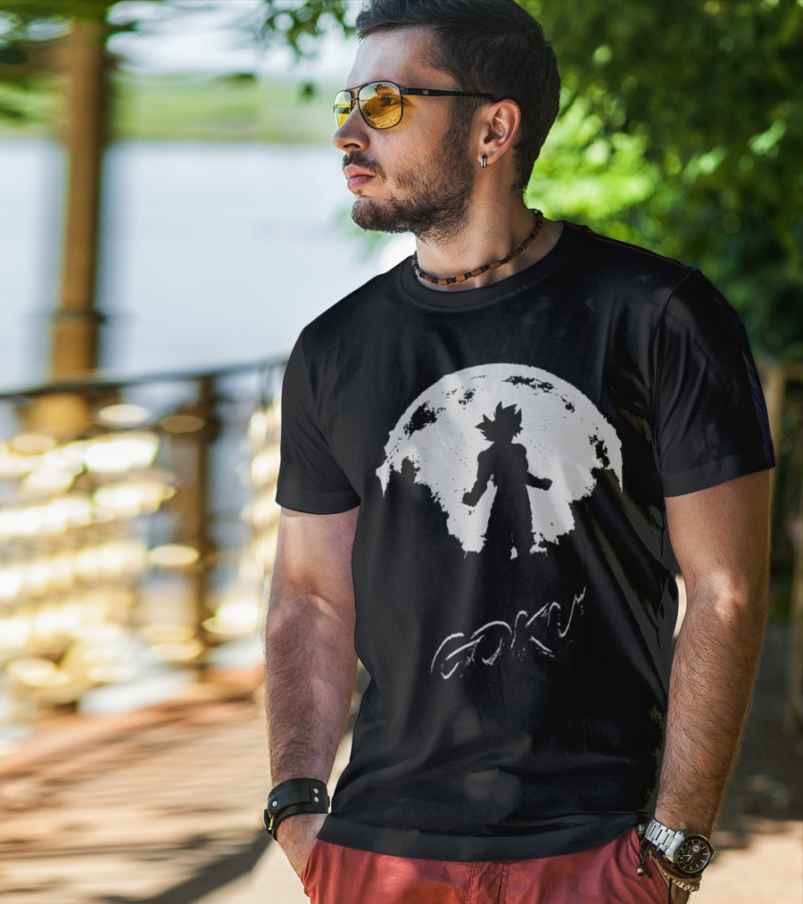 Goku Moon Hero T-Shirt