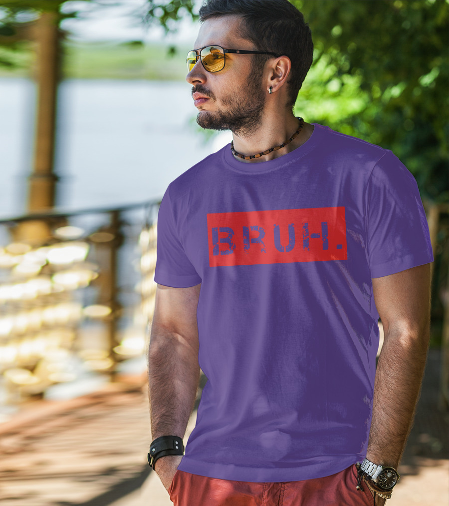 Bruh Meme Funny Saying Brother Teens Greeting T-Shirt