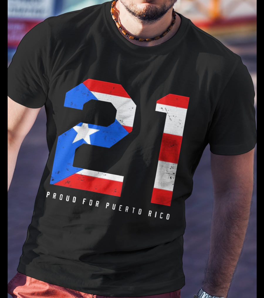 21 Puerto Rico Pride Flag Colors T-Shirt