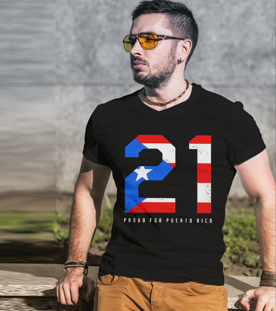 21 Puerto Rico Pride Flag Colors T-Shirt