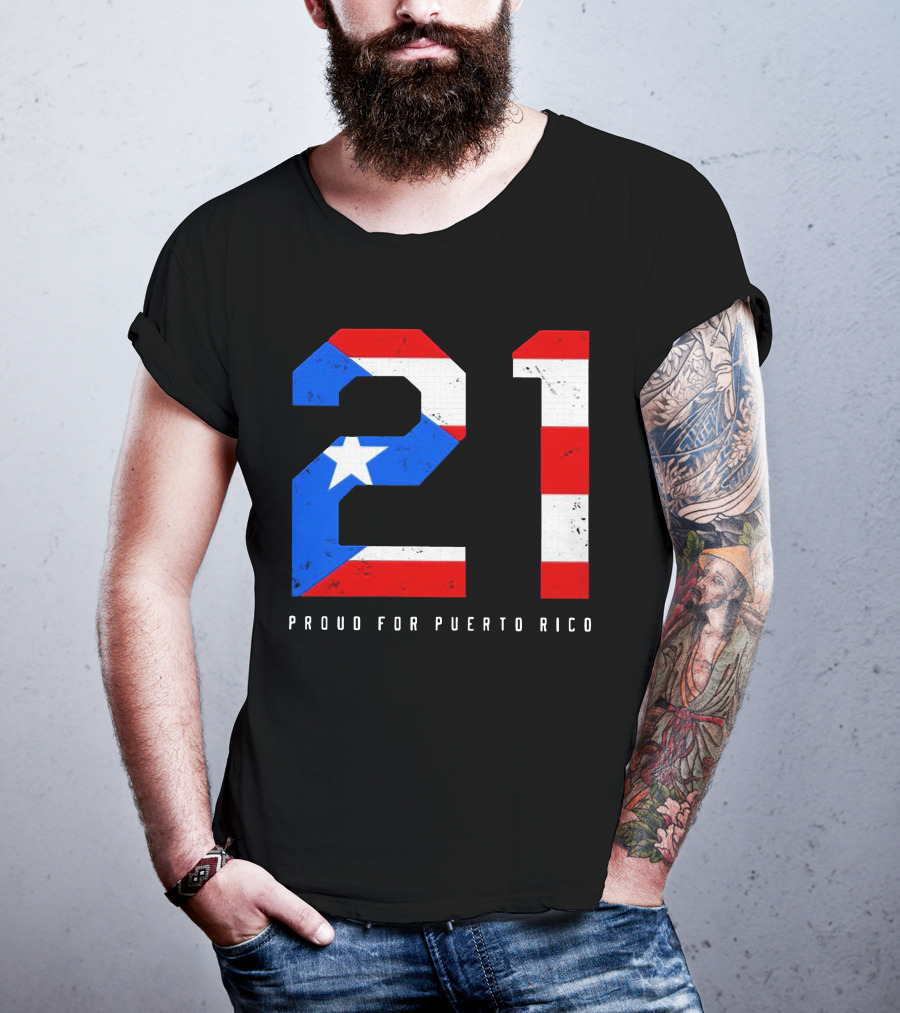 21 Puerto Rico Pride Flag Colors T-Shirt