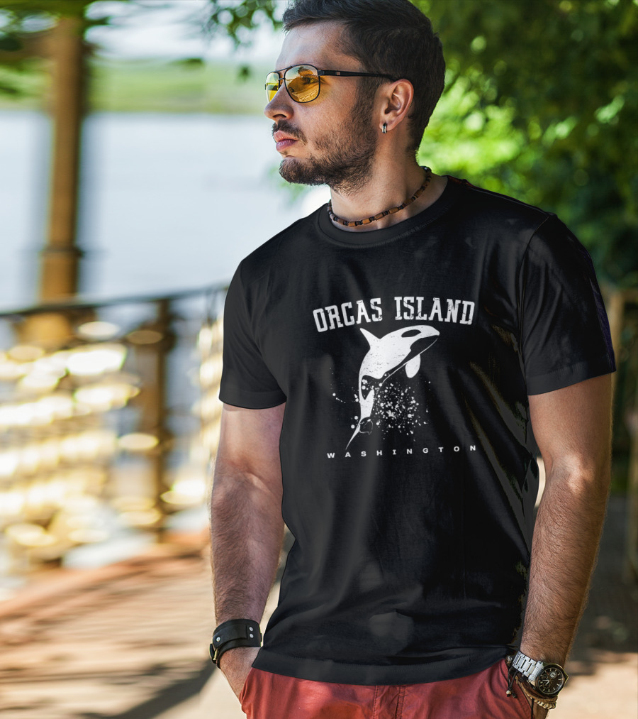 ORCAS ISLAND WASHINGTON Killer Whale Lover Souvenir T-Shirt