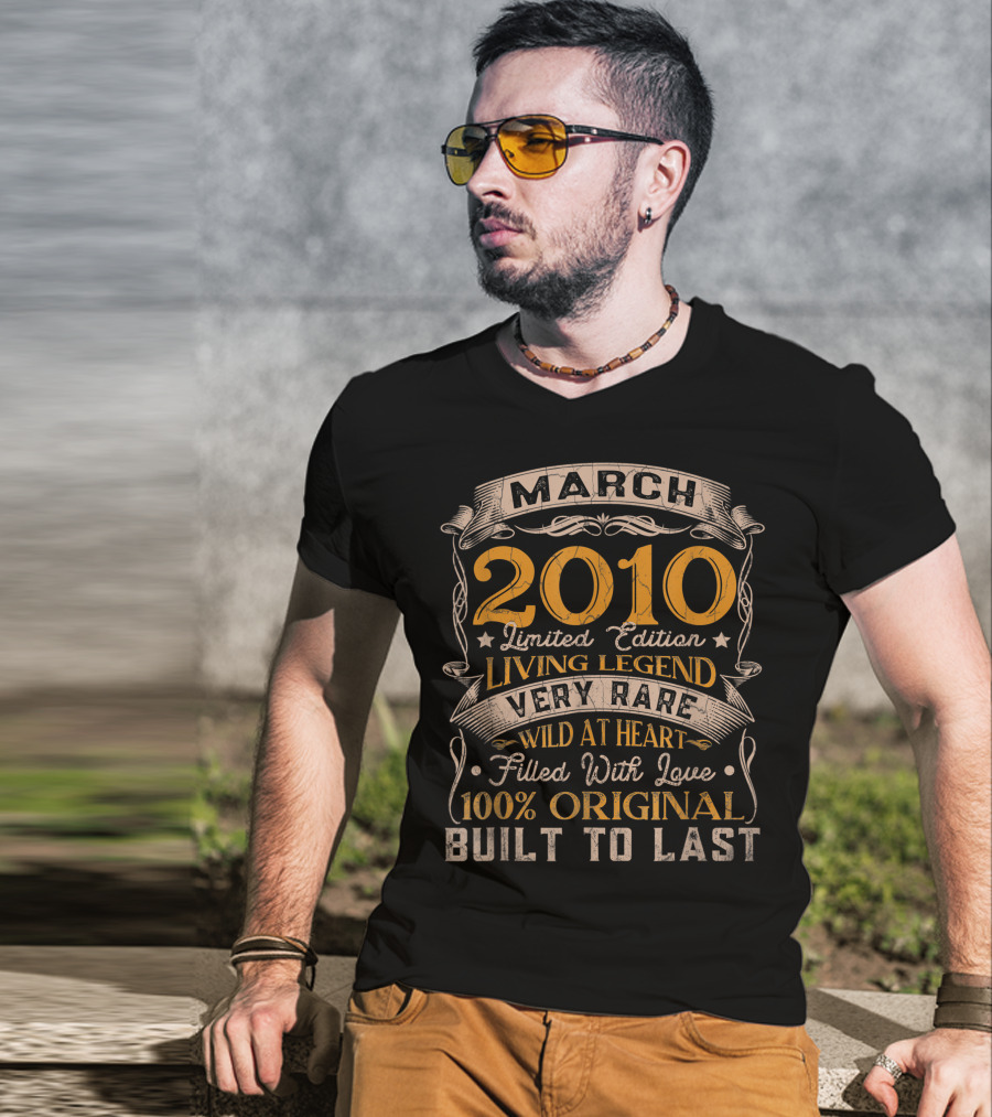 March 2010 Living Legend Very Rare Wild At Heart Filled With Love 100% Original Built To Last T-Shirt