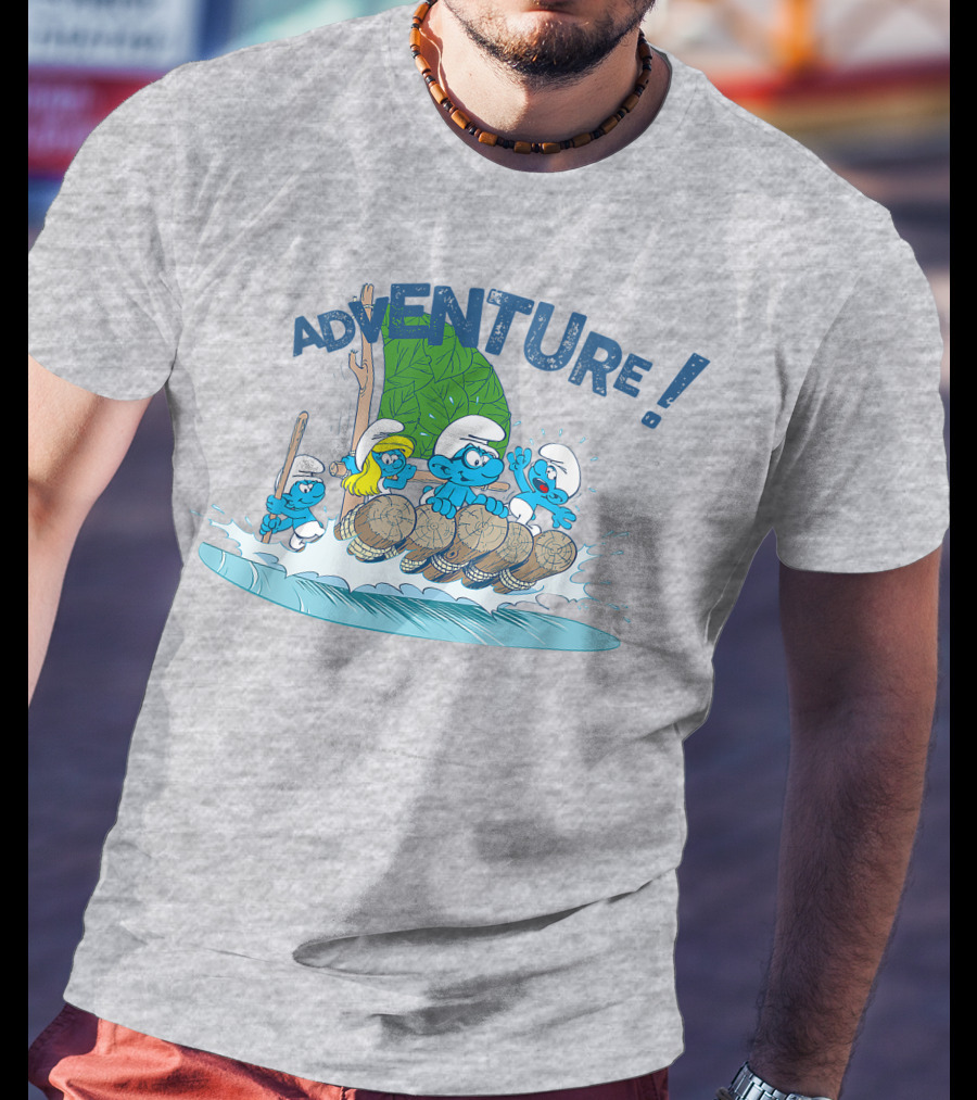The Smurfs Adventure Rafting With Adventure T-Shirt