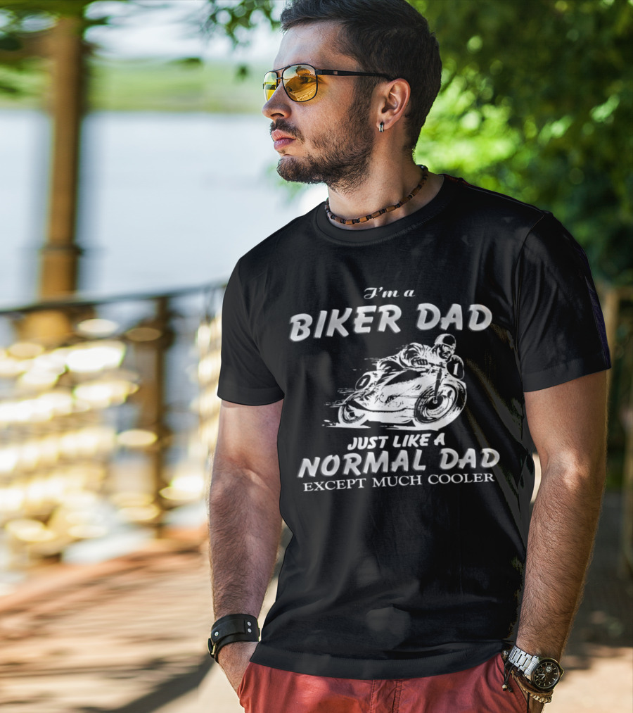 27.Biker Dad 1876 Normal Dad T-Shirt