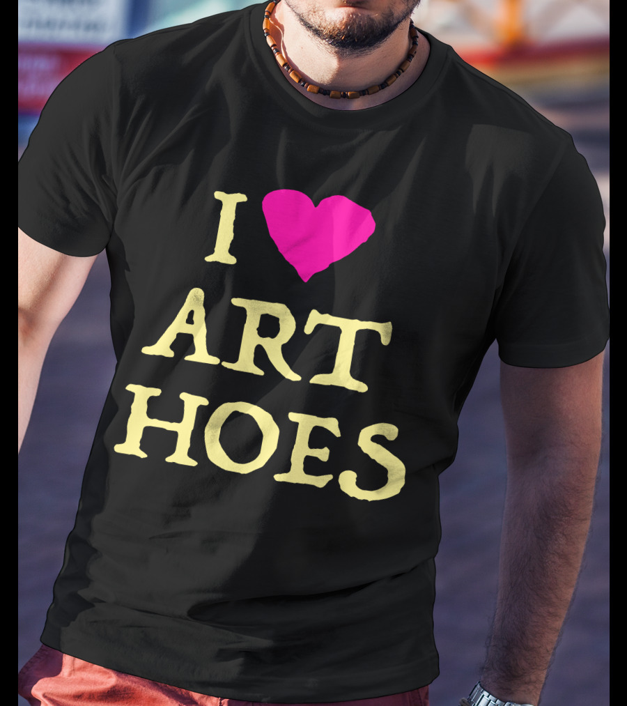 I Heart Art Hoes Pink T-Shirt