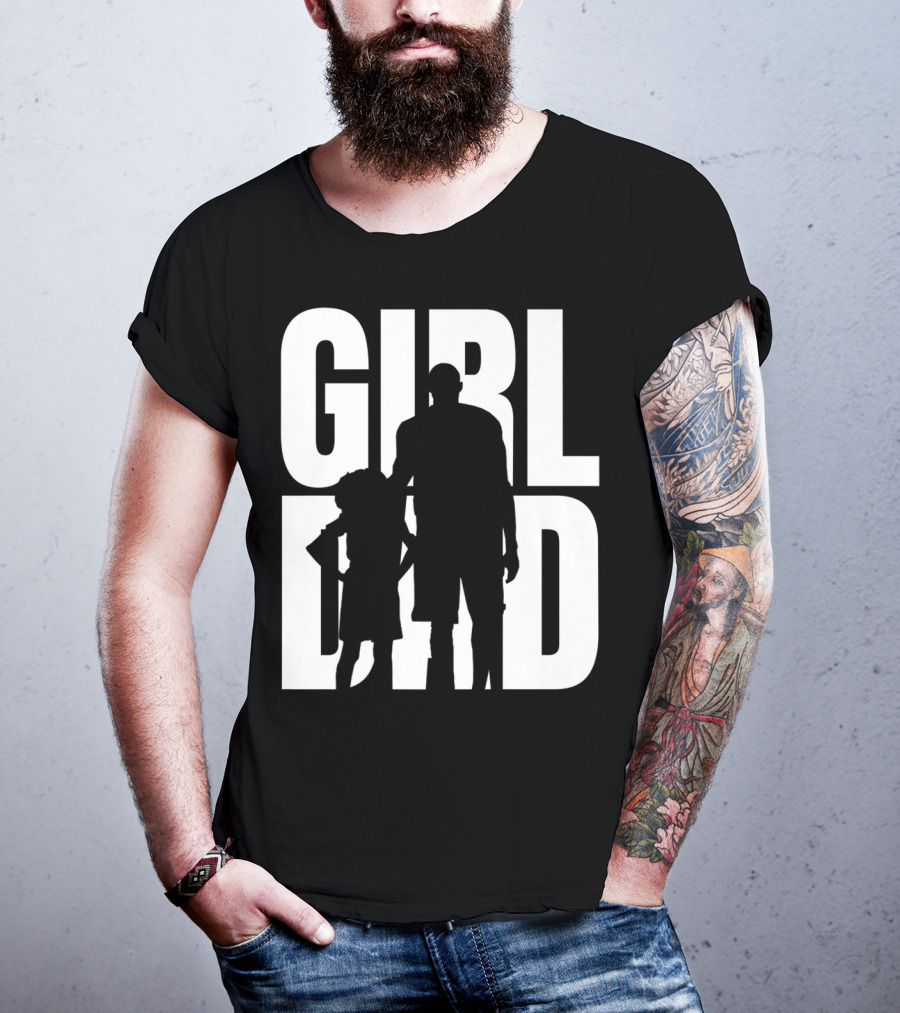 GirlDad Proud Father Of Daughters T-Shirt