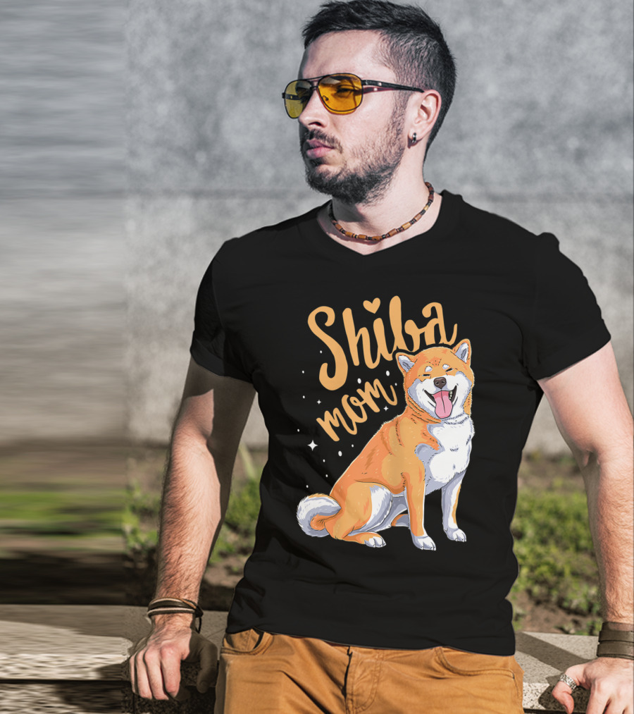 Shiba Inu Mom Funny Dog Lover For Shiba Inu Owner T-Shirt