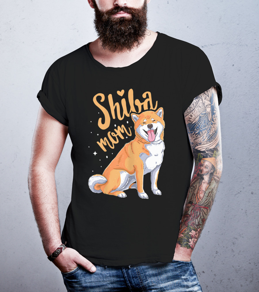 Shiba Inu Mom Funny Dog Lover For Shiba Inu Owner T-Shirt