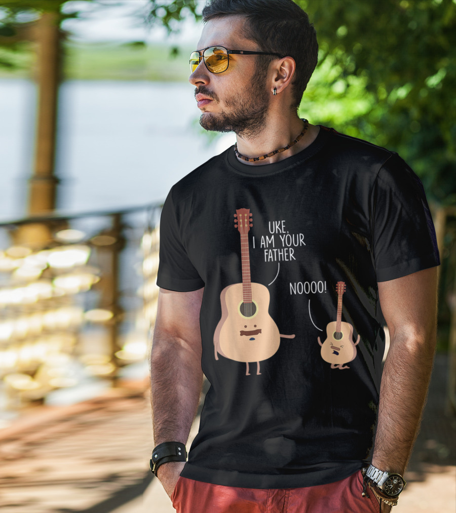 Uke I Am Your Father Ukulele Guitar NOOOO T-Shirt