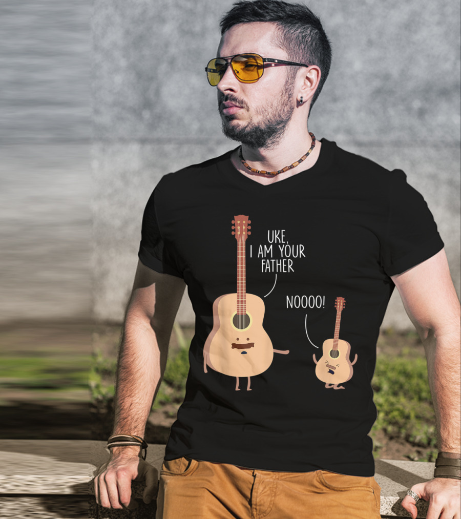 Uke I Am Your Father Ukulele Guitar NOOOO T-Shirt