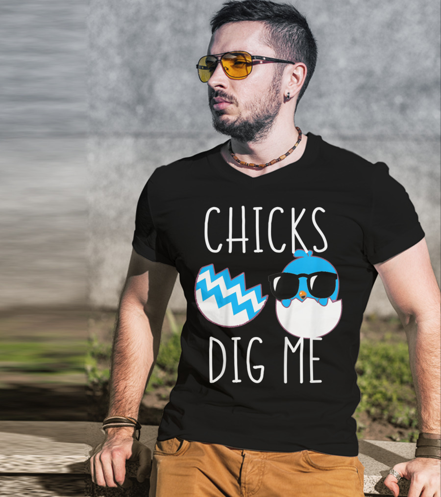 Chicks Dig Me Funny Easter Baby Toddler Kids T-Shirt