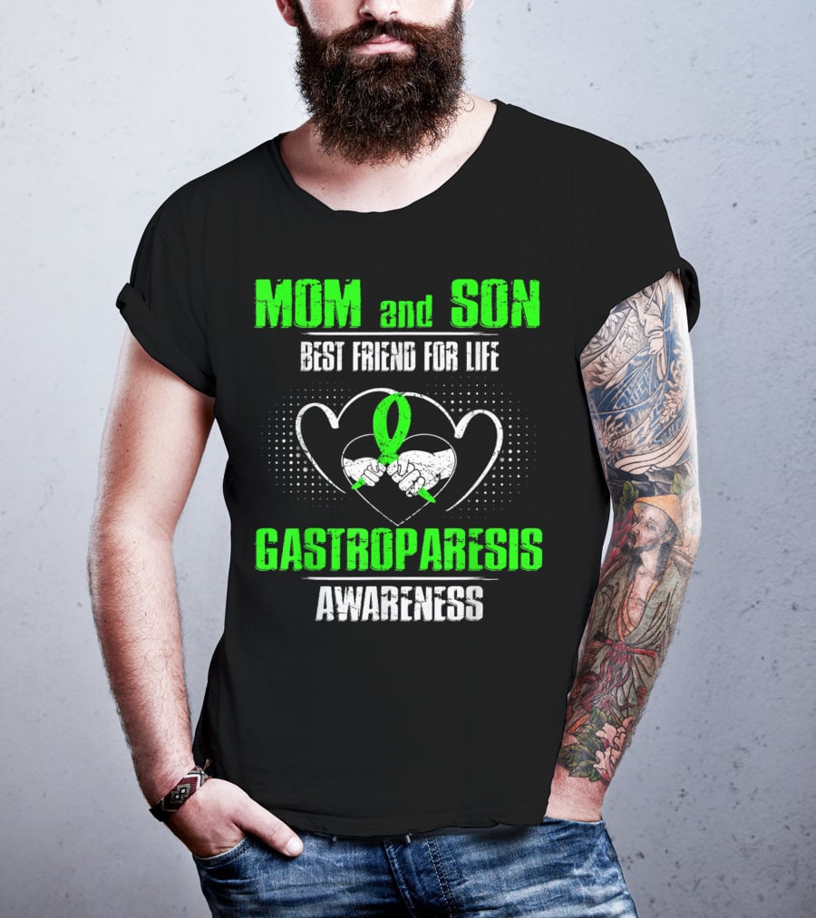 Mom And Son Best Friend For Life Gastroparesis Awareness T-Shirt
