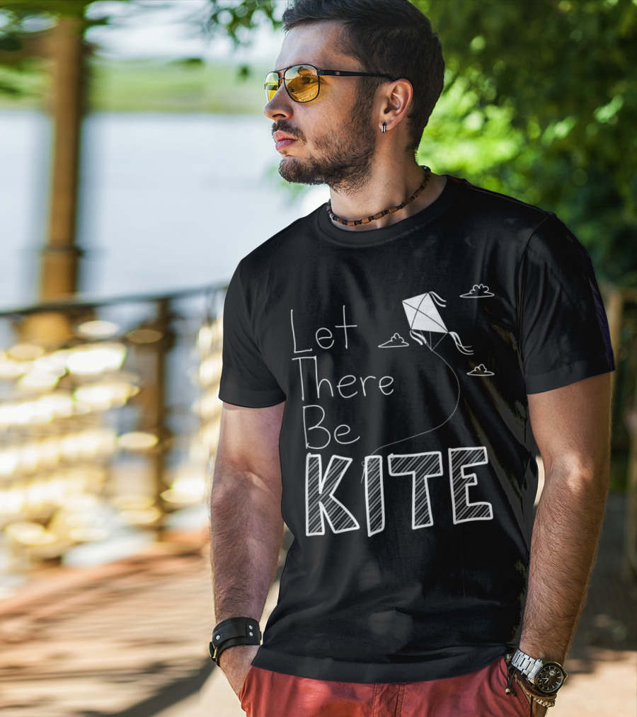 Let There Be Kite Fun With Clouds And Drawings T-Shirt