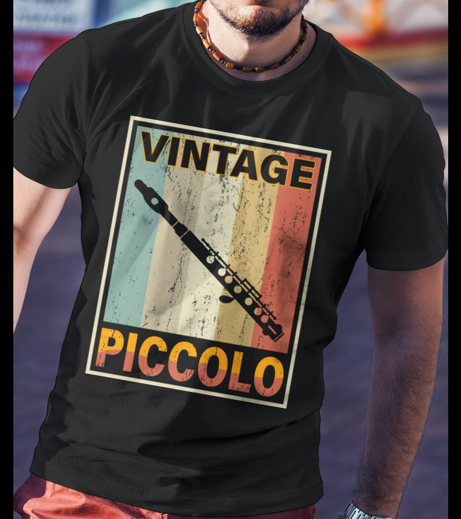 Vintage Piccolo Retro Stripes T-Shirt