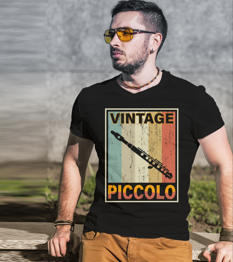 Vintage Piccolo Retro Stripes T-Shirt