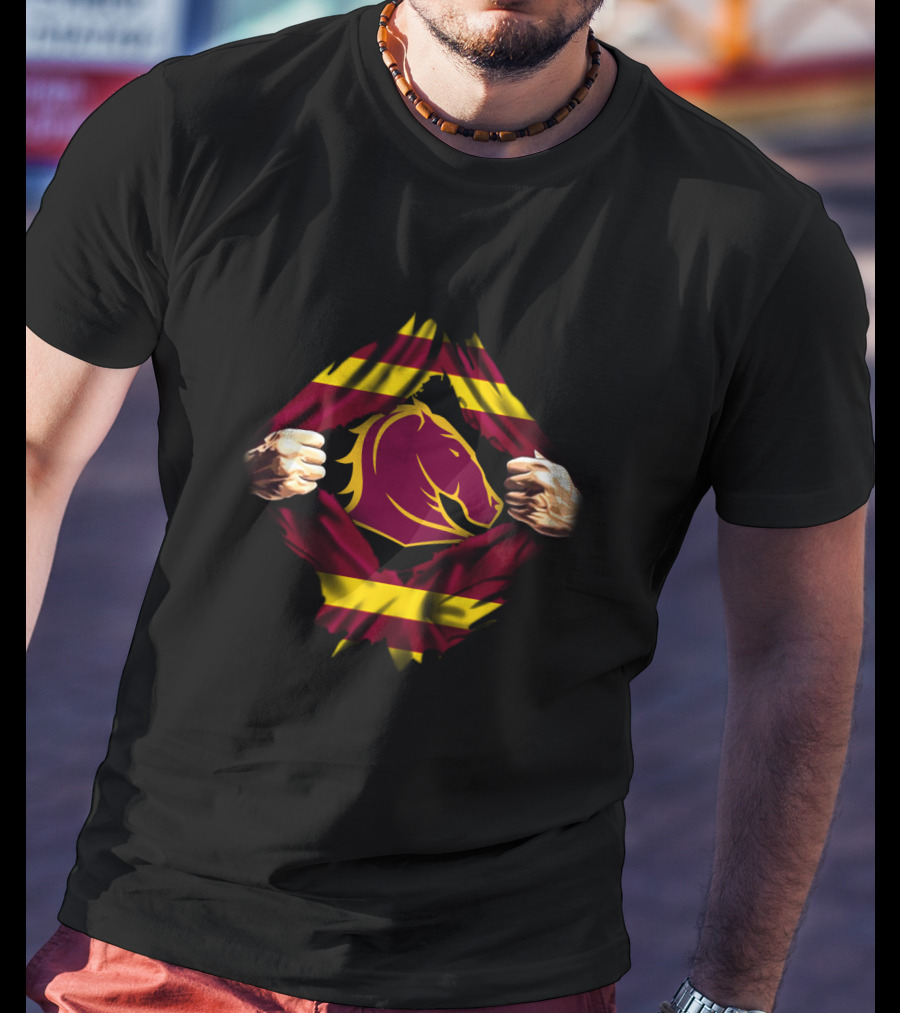 Brocons Flag Reveals Maroon And Yellow Horse T-Shirt