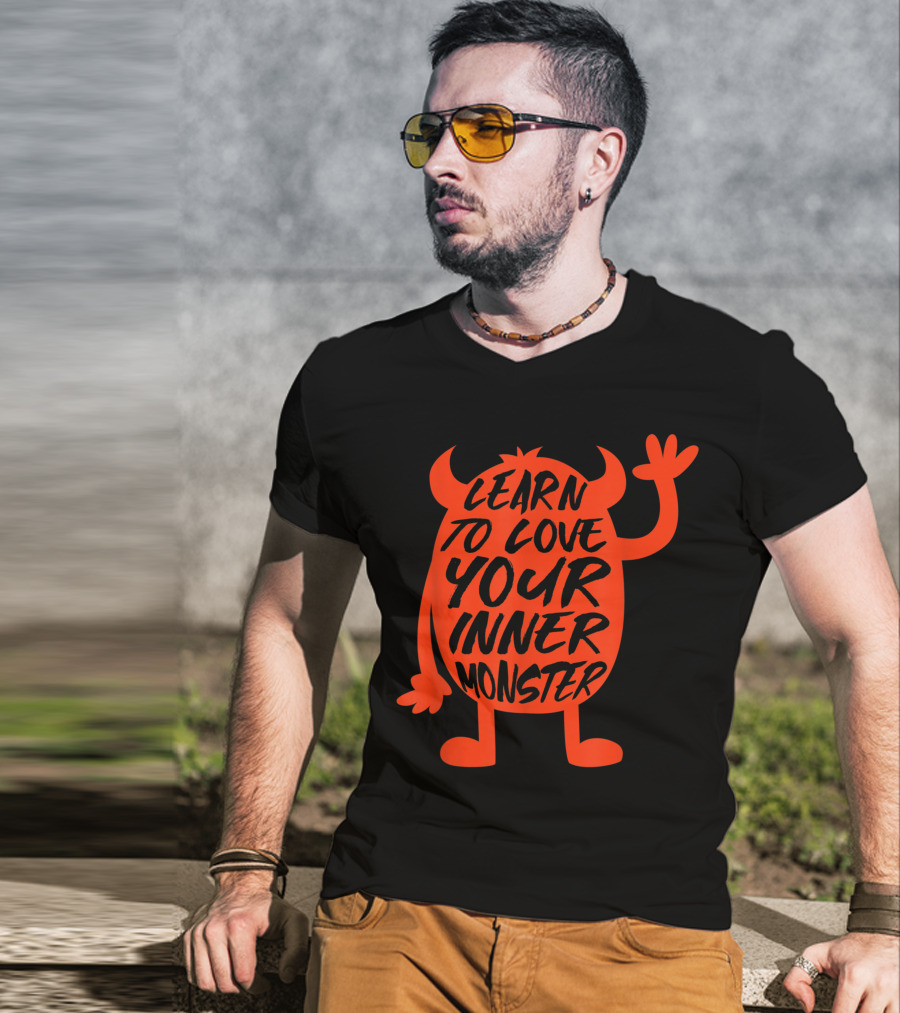 Learn To Love Your Inner Monster Halloween Boo T-Shirt