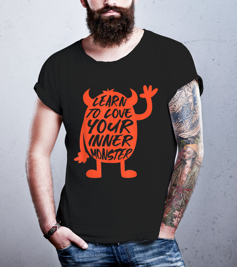 Learn To Love Your Inner Monster Halloween Boo T-Shirt