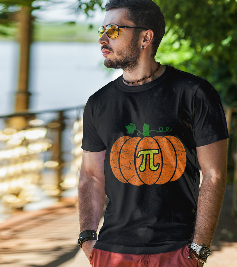 Halloween Pumpkin Pi Pie T-Shirt