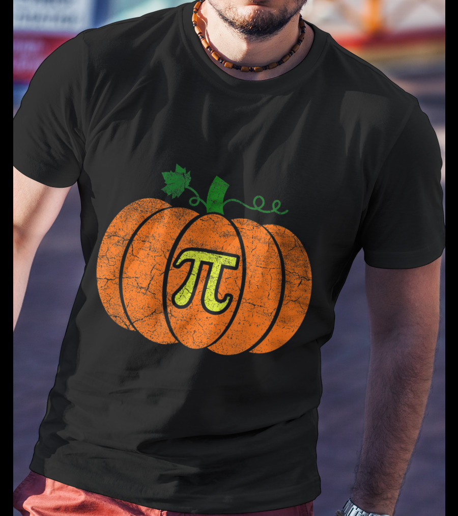 Halloween Pumpkin Pi Pie T-Shirt