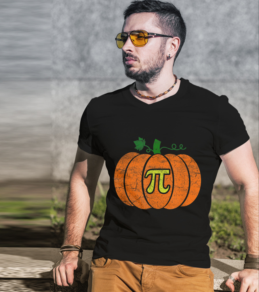 Halloween Pumpkin Pi Pie T-Shirt