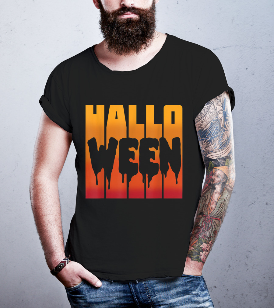 Halloween Dripping Text T-Shirt