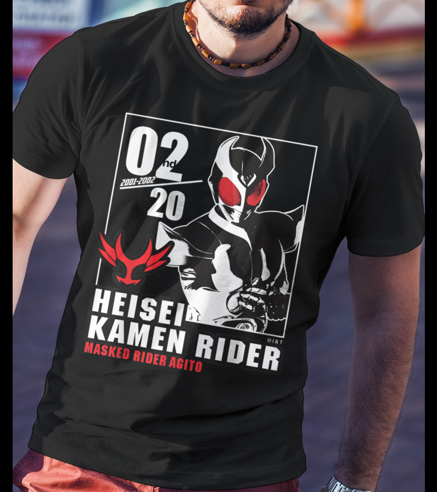 02nd 2001-2002 Heisei Kamen Rider Masked Rider Agito T-Shirt