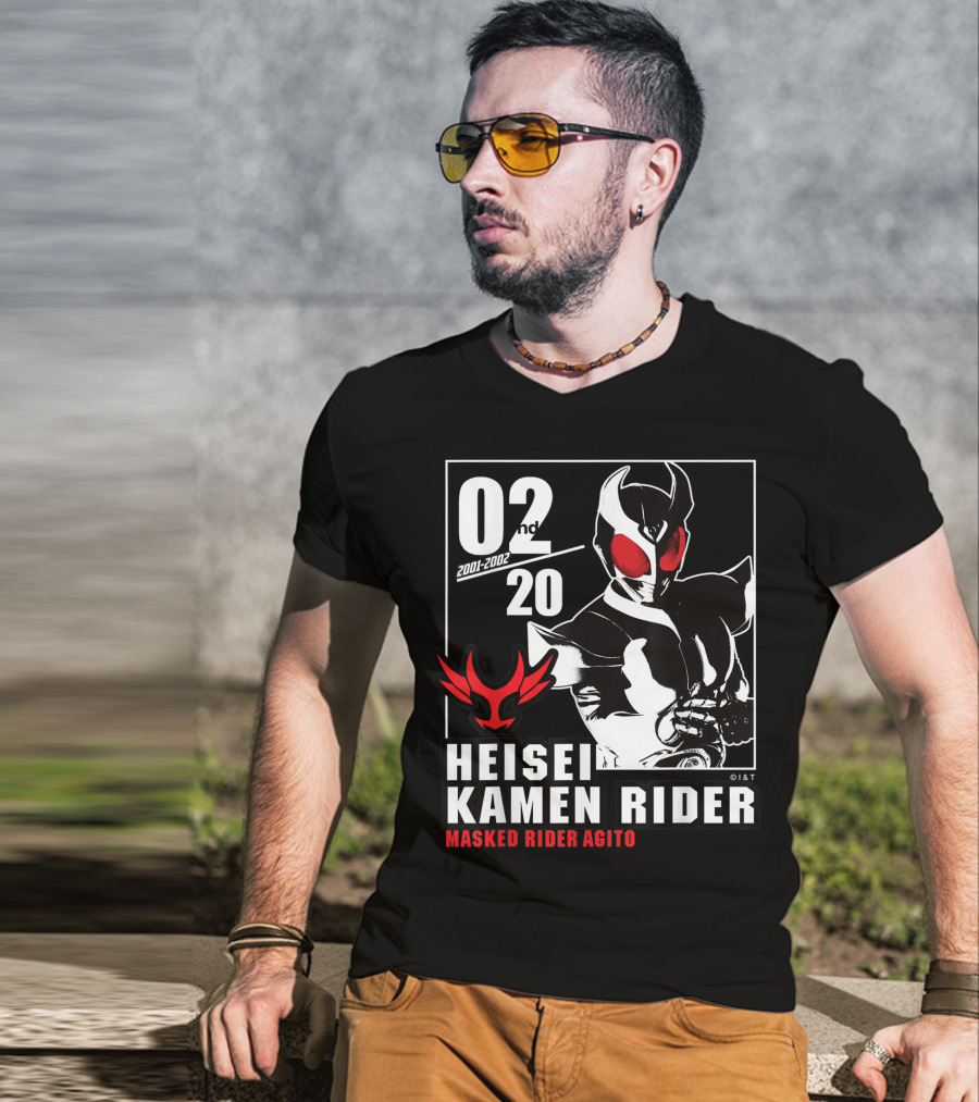 02nd 2001-2002 Heisei Kamen Rider Masked Rider Agito T-Shirt
