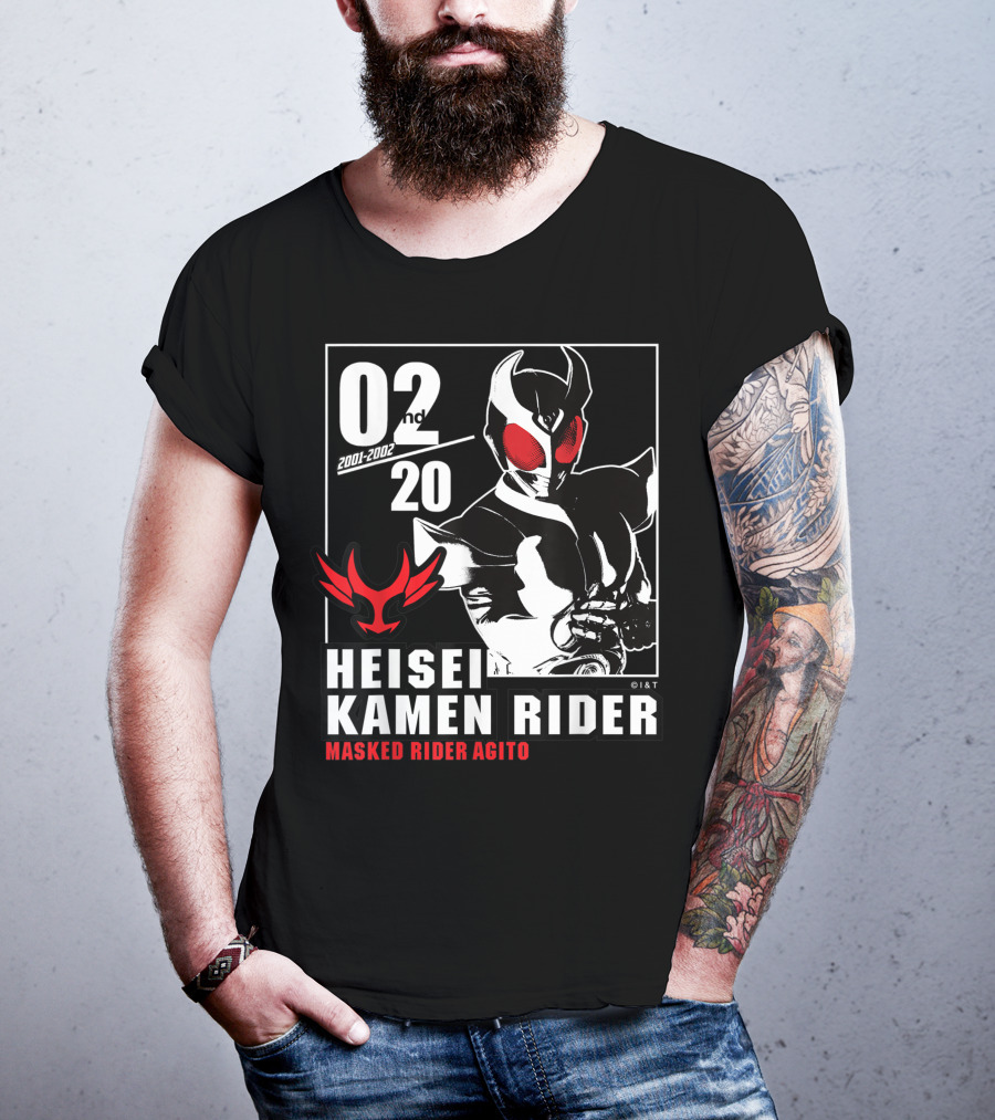 02nd 2001-2002 Heisei Kamen Rider Masked Rider Agito T-Shirt