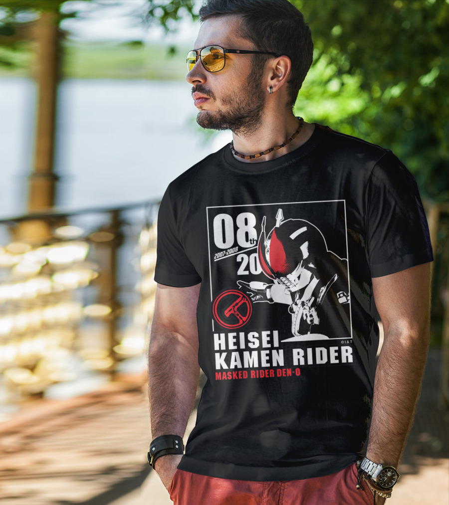 08th 2007-2008 Heisei Kamen Rider Masked Rider Den-O T-Shirt