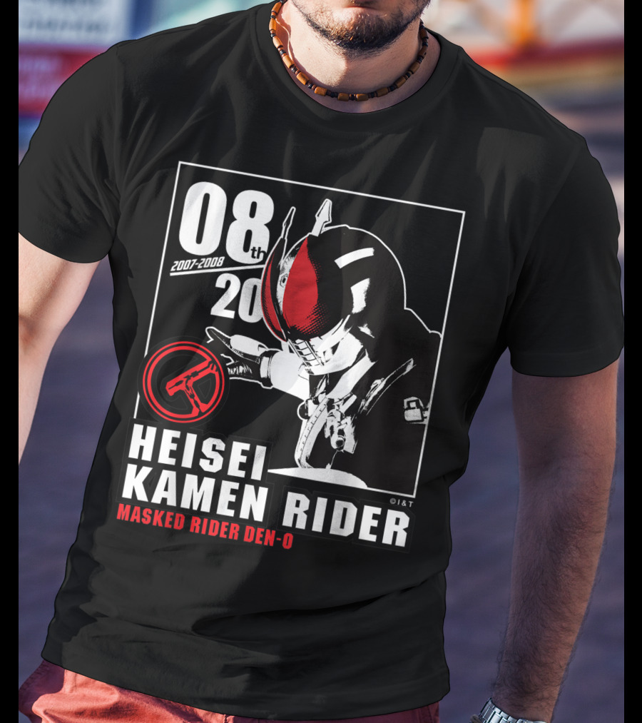08th 2007-2008 Heisei Kamen Rider Masked Rider Den-O T-Shirt